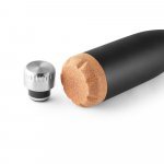 SOLBERG. Garrafa em a&ccedil;o inox de parede dupla t&eacute;rmica, isolada a v&aacute;cuo (560 mL) - Preto