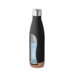 SOLBERG. Garrafa em a&ccedil;o inox de parede dupla t&eacute;rmica, isolada a v&aacute;cuo (560 mL) - Preto