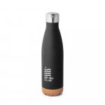 SOLBERG. Garrafa em a&ccedil;o inox de parede dupla t&eacute;rmica, isolada a v&aacute;cuo (560 mL) - Preto