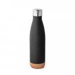 SOLBERG. Garrafa em a&ccedil;o inox de parede dupla t&eacute;rmica, isolada a v&aacute;cuo (560 mL) - Preto