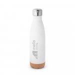 SOLBERG. Garrafa em a&ccedil;o inox de parede dupla t&eacute;rmica, isolada a v&aacute;cuo (560 mL) - Branco