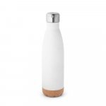 SOLBERG. Garrafa em a&ccedil;o inox de parede dupla t&eacute;rmica, isolada a v&aacute;cuo (560 mL) - Branco