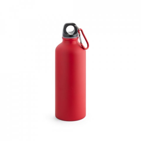 COLLINA. Squeeze em alum&iacute;nio com acabamento mate (540 mL) - Vermelho