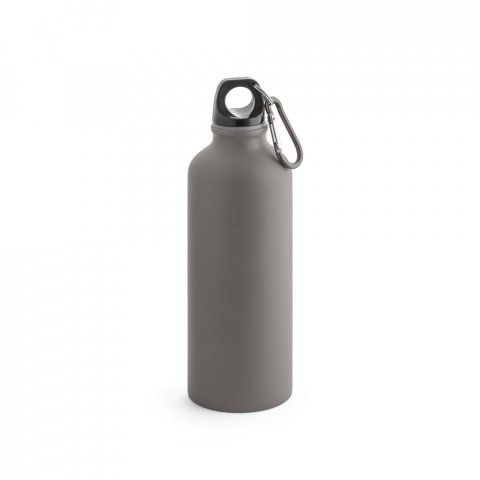 COLLINA. Squeeze em alum&iacute;nio com acabamento mate (540 mL) - Cinza escuro