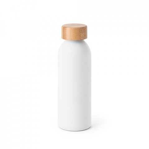QUETA. Squeeze em alum&iacute;nio com acabamento mate (550 mL) - Branco