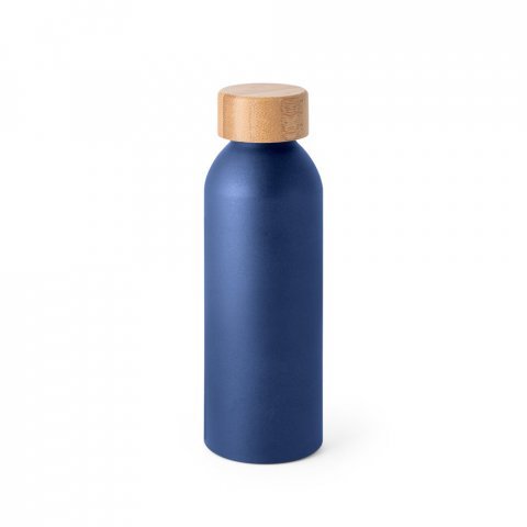 QUETA. Squeeze em alum&iacute;nio com acabamento mate (550 mL) - Azul marinho