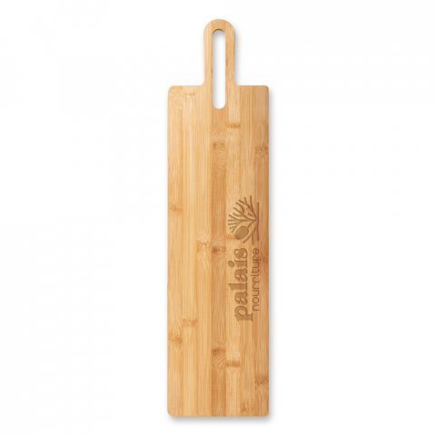 CARAWAY LONG. T&aacute;bua de servir aperitivos em bambu com pega - Natural