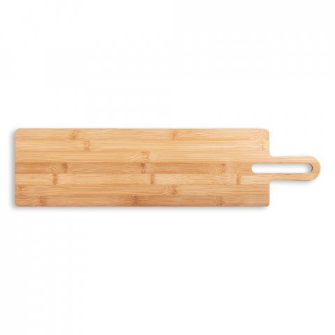 CARAWAY LONG. T&aacute;bua de servir aperitivos em bambu com pega - Natural