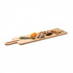 CARAWAY LONG. T&aacute;bua de servir aperitivos em bambu com pega - Natural