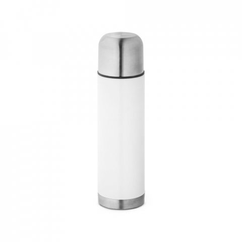 HENDERSON. Squeeze t&eacute;rmico em a&ccedil;o inox 500 mL - Branco