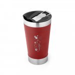 HALPERT LID. Copo de viagem em a&ccedil;o inox t&eacute;rmico, com parede dupla isolada a v&aacute;cuo (630 mL) - Bord&ocirc;