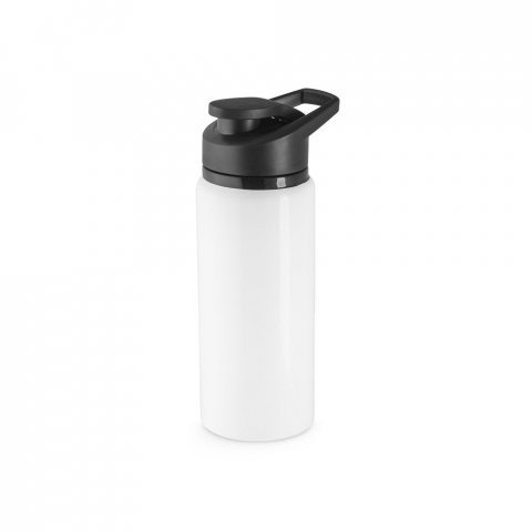 SHAWN. Squeeze esportiva em alum&iacute;nio 100% reciclado com parede simples (660 mL) - Branco
