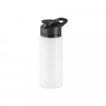 SHAWN. Squeeze esportiva em alum&iacute;nio 100% reciclado com parede simples (660 mL) - Branco