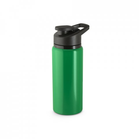 SHAWN. Squeeze esportiva em alum&iacute;nio 100% reciclado com parede simples (660 mL) - Verde
