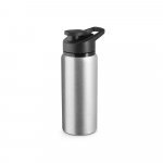 SHAWN. Squeeze esportiva em alum&iacute;nio 100% reciclado com parede simples (660 mL) - Cromado satinado