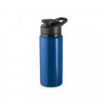 SHAWN. Squeeze esportiva em alum&iacute;nio 100% reciclado com parede simples (660 mL) - Azul marinho
