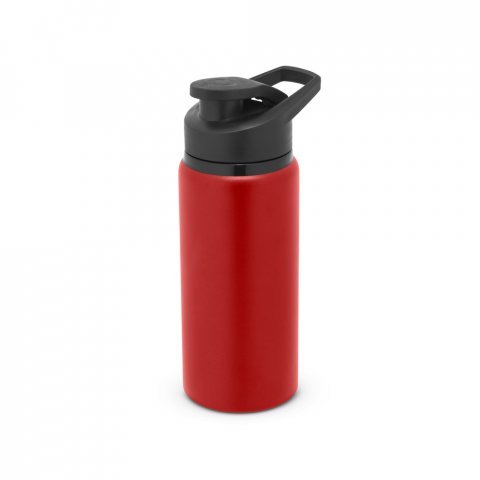 SHAWN SOFT. Squeeze esportiva em alum&iacute;nio com parede simples e acabamento em mate (660 mL) - Vermelho