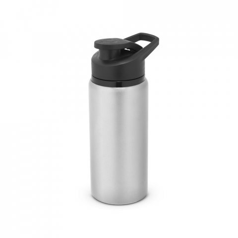 SHAWN SOFT. Squeeze esportiva em alum&iacute;nio com parede simples e acabamento em mate (660 mL) - Cromado satinado