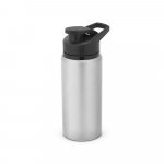 SHAWN SOFT. Squeeze esportiva em alum&iacute;nio com parede simples e acabamento em mate (660 mL) - Cromado satinado