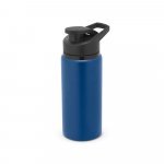 SHAWN SOFT. Squeeze esportiva em alum&iacute;nio com parede simples e acabamento em mate (660 mL) - Azul marinho