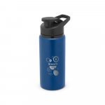 SHAWN SOFT. Squeeze esportiva em alum&iacute;nio com parede simples e acabamento em mate (660 mL) - Azul marinho