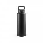 SINNER. Garrafa esportiva em a&ccedil;o inox 90% reciclado com revestimento em p&oacute; (1200 mL) - Preto