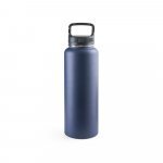 SINNER. Garrafa esportiva em a&ccedil;o inox 90% reciclado com revestimento em p&oacute; (1200 mL) - Azul marinho