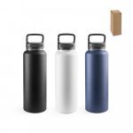 SINNER. Garrafa esportiva em a&ccedil;o inox 90% reciclado com revestimento em p&oacute; (1200 mL)