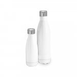 AMORTI L. Garrafa para sublima&ccedil;&atilde;o em a&ccedil;o inox com parede dupla, isolada a v&aacute;cuo (800 mL) - Branco