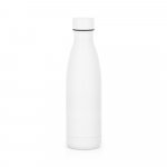 RE-BUFFON M. Garrafa t&eacute;rmica em a&ccedil;o inox 90% reciclado com parede dupla, isolada a v&aacute;cuo com acabamento em mate (520 mL) - Branco