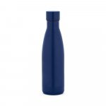 RE-BUFFON M. Garrafa t&eacute;rmica em a&ccedil;o inox 90% reciclado com parede dupla, isolada a v&aacute;cuo com acabamento em mate (520 mL) - Azul marinho