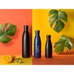 RE-BUFFON M. Garrafa t&eacute;rmica em a&ccedil;o inox 90% reciclado com parede dupla, isolada a v&aacute;cuo com acabamento em mate (520 mL)