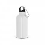 LANDSCAPE SHINNY. Garrafa esportiva em alum&iacute;nio com acabamento brilhante (400 mL) - Branco