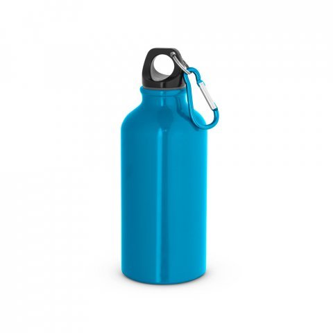 LANDSCAPE SHINNY. Garrafa esportiva em alum&iacute;nio com acabamento brilhante (400 mL) - Azul claro