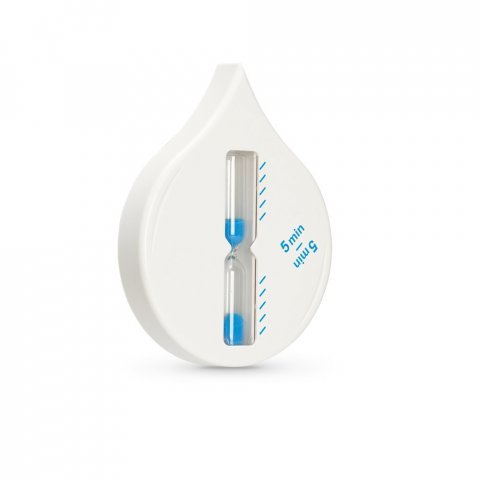ELORA. Ampulheta de banho em ABS - Branco