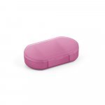STILLER. Porta comprimidos com 3 divis&oacute;rias - Rosa