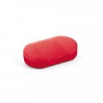 STILLER. Porta comprimidos com 3 divis&oacute;rias - Vermelho