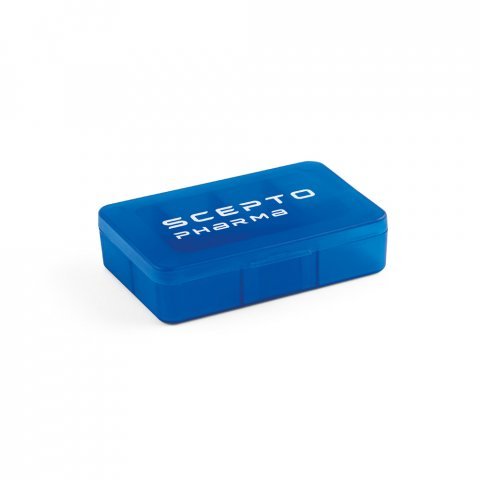 JIMMY. Porta comprimidos com 7 divis&oacute;rias - Azul