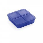 ROBERTS. Porta comprimidos com 4 divis&oacute;rias - Azul