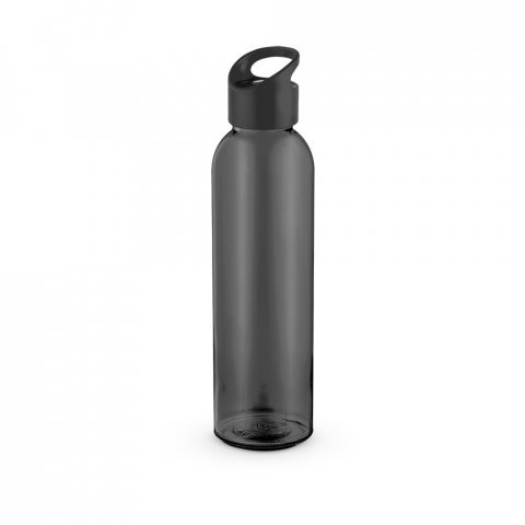PORTIS GLASS. Garrafa em vidro com tampa em PP (500 mL) - Preto
