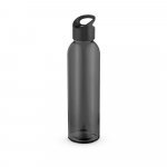 PORTIS GLASS. Garrafa em vidro com tampa em PP (500 mL) - Preto