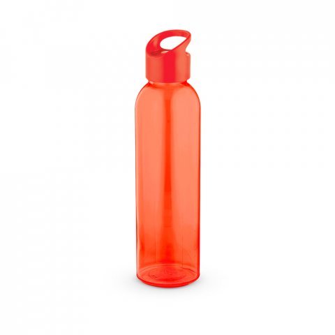 PORTIS GLASS. Garrafa em vidro com tampa em PP (500 mL) - Vermelho