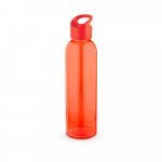 PORTIS GLASS. Garrafa em vidro com tampa em PP (500 mL) - Vermelho