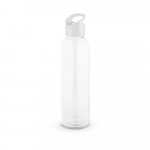 PORTIS GLASS. Garrafa em vidro com tampa em PP (500 mL) - Branco