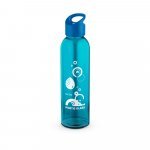 PORTIS GLASS. Garrafa em vidro com tampa em PP (500 mL) - Azul royal