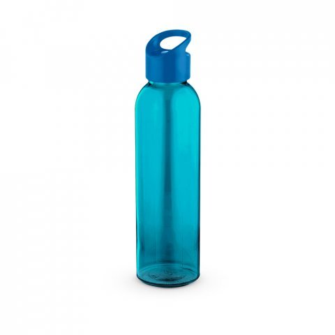 PORTIS GLASS. Garrafa em vidro com tampa em PP (500 mL) - Azul royal