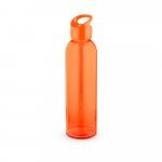PORTIS GLASS. Garrafa em vidro com tampa em PP (500 mL) - Laranja