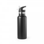 NORTON. Garrafa em a&ccedil;o inox de parede dupla t&eacute;rmica, isolada a v&aacute;cuo (570 mL) - Preto
