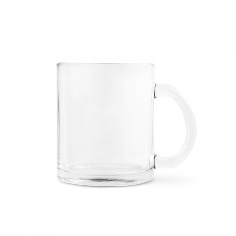 CARMO. Caneca em vidro para sublima&ccedil;&atilde;o (350 mL) - Transparente