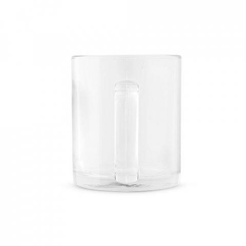 CARMO. Caneca em vidro para sublima&ccedil;&atilde;o (350 mL) - Transparente